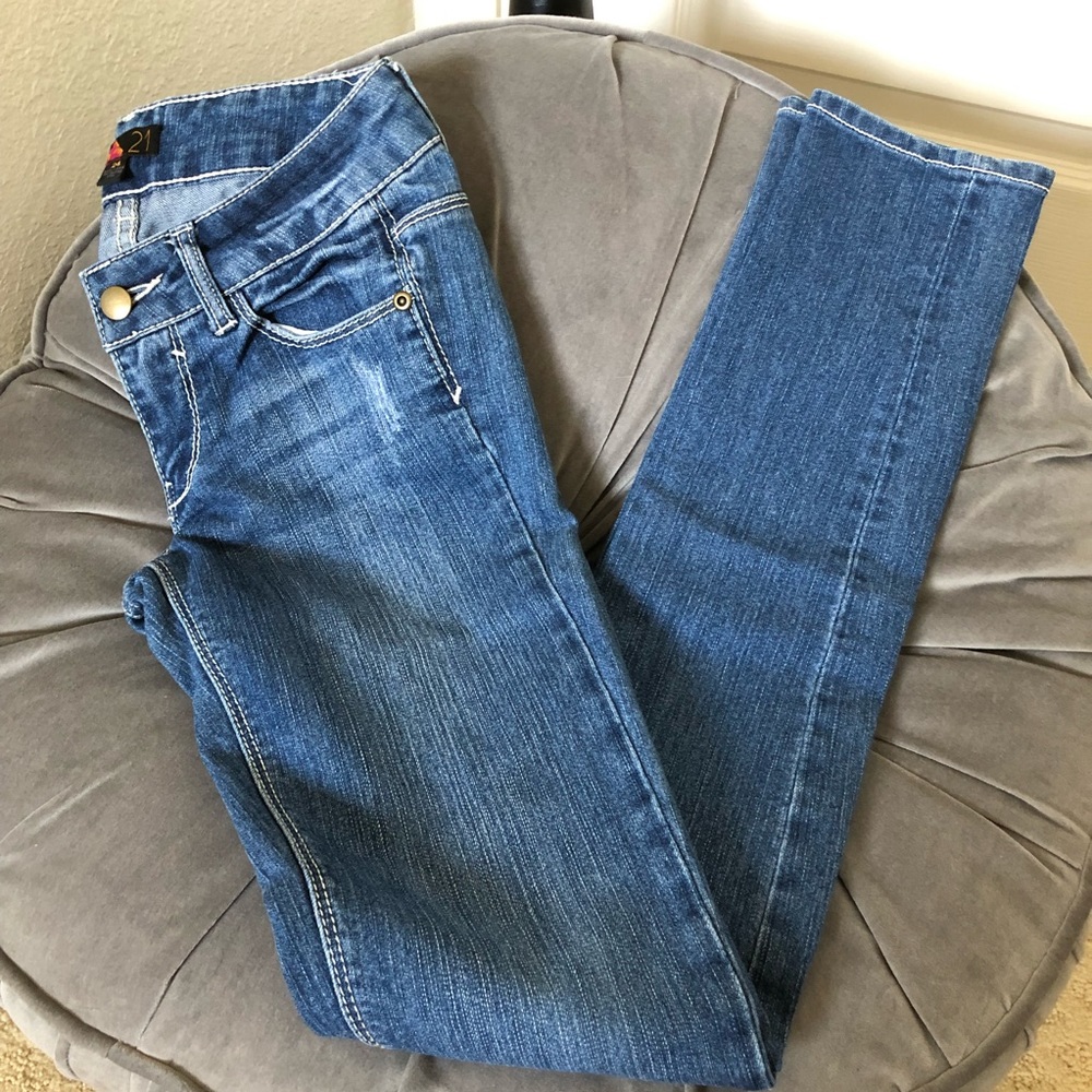 Skinny Blue Jeans